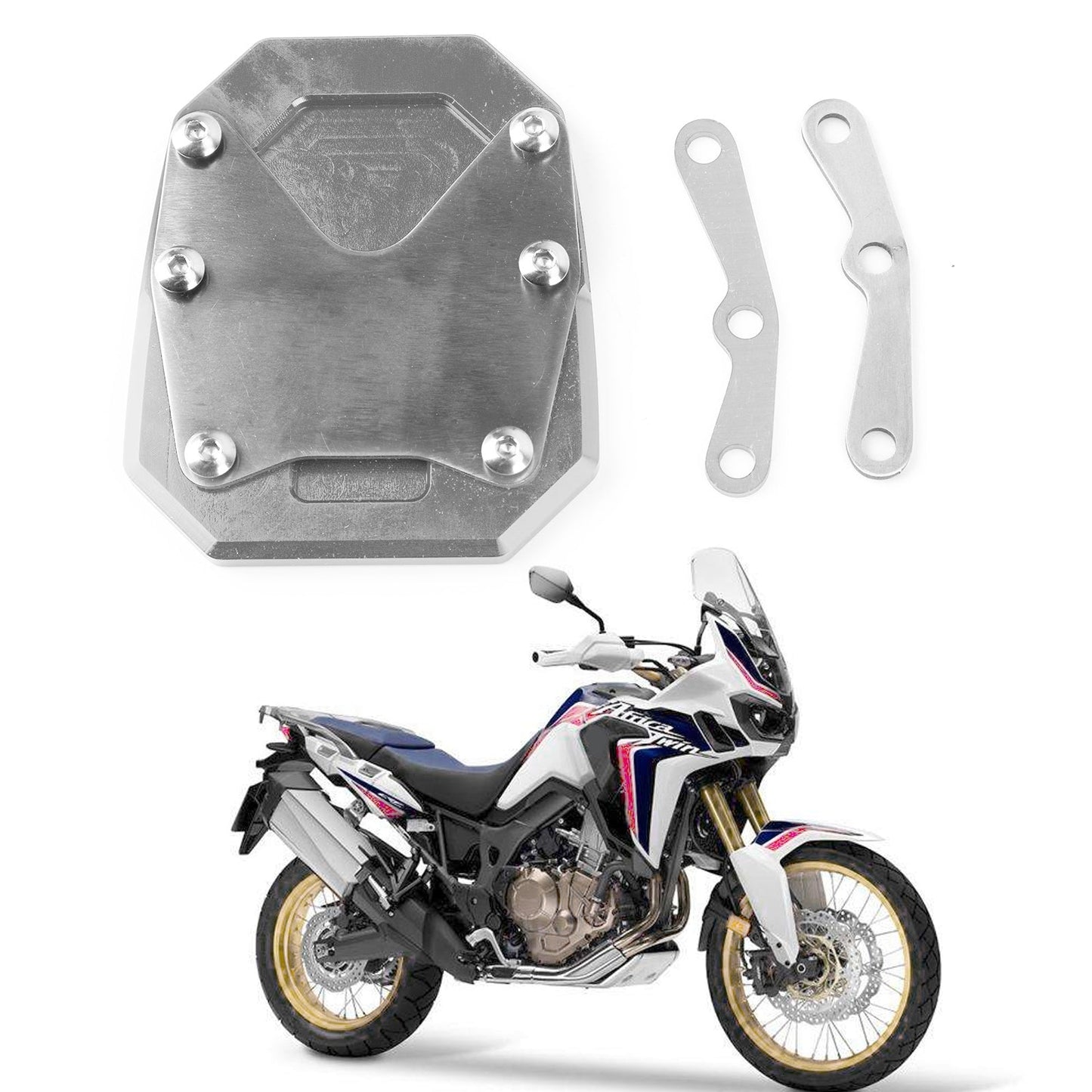 Kickstand Side Stand Extension Pad For Honda CRF 1100 L AFRICA TWIN / ADV 2020 BLK