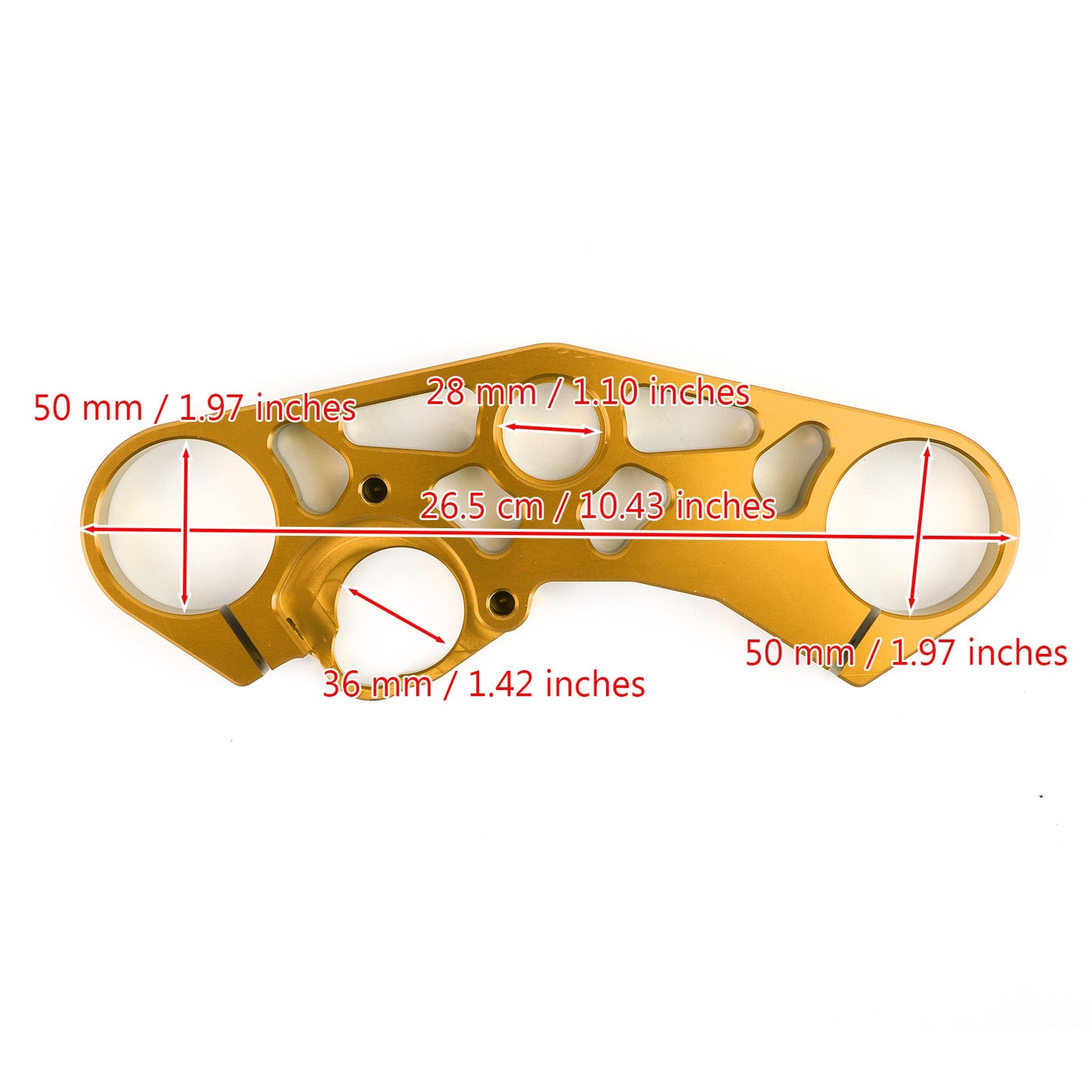 Lowering Triple Tree Front Upper Top Clamp for SUZUKI GSXR 600 750 1000 Black