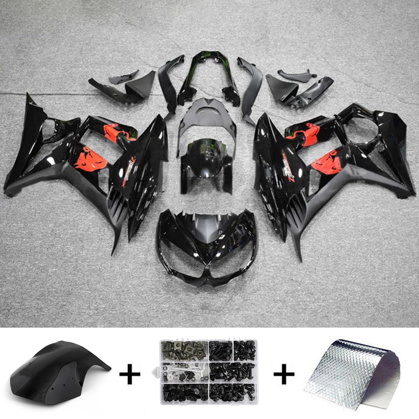 2010-2015 Kawasaki Z1000SX Injection Fairing Kit Bodywork Plastic ABS#106