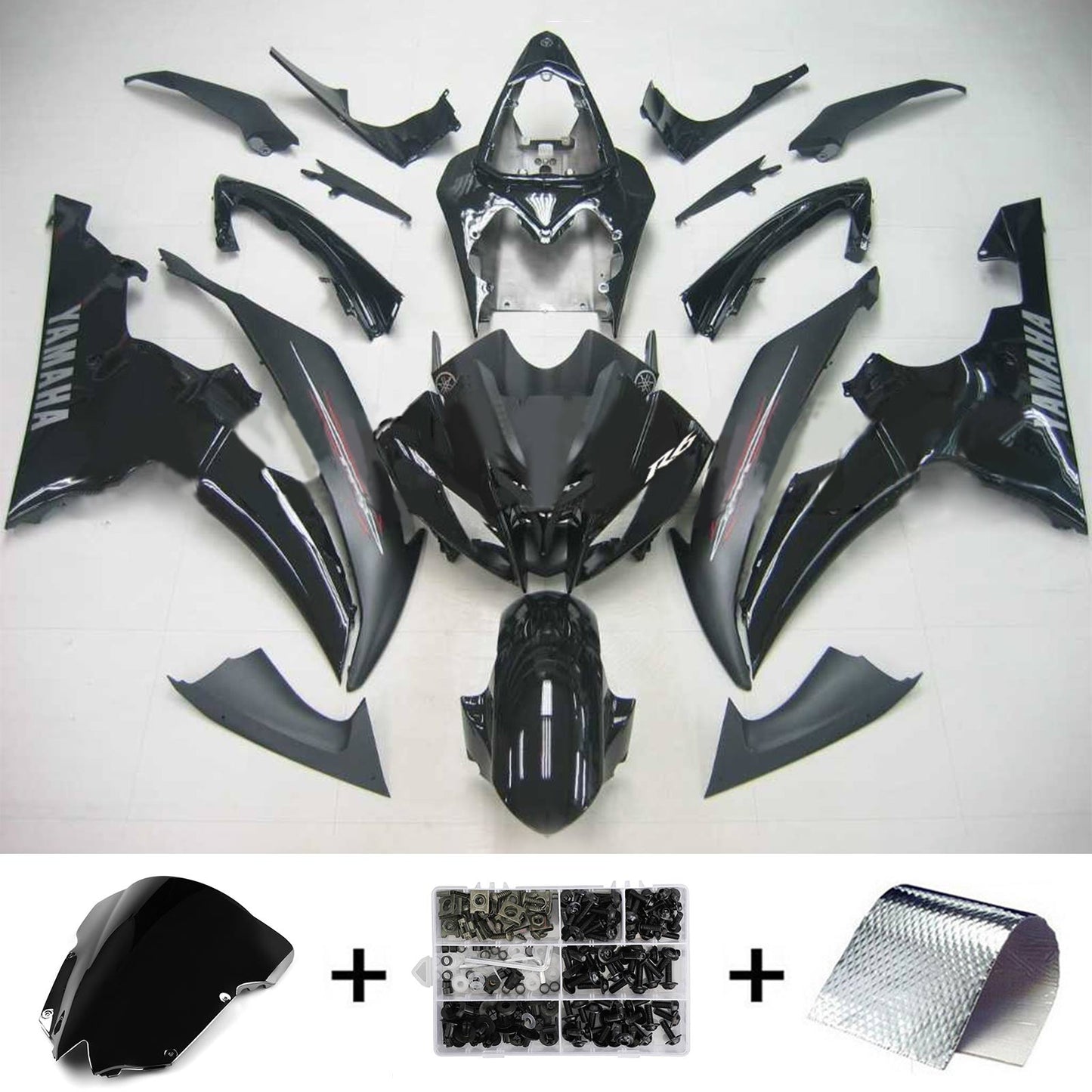 2008-2016 Yamaha YZF 600 R6 Injection Fairing Kit Bodywork Plastic ABS #132