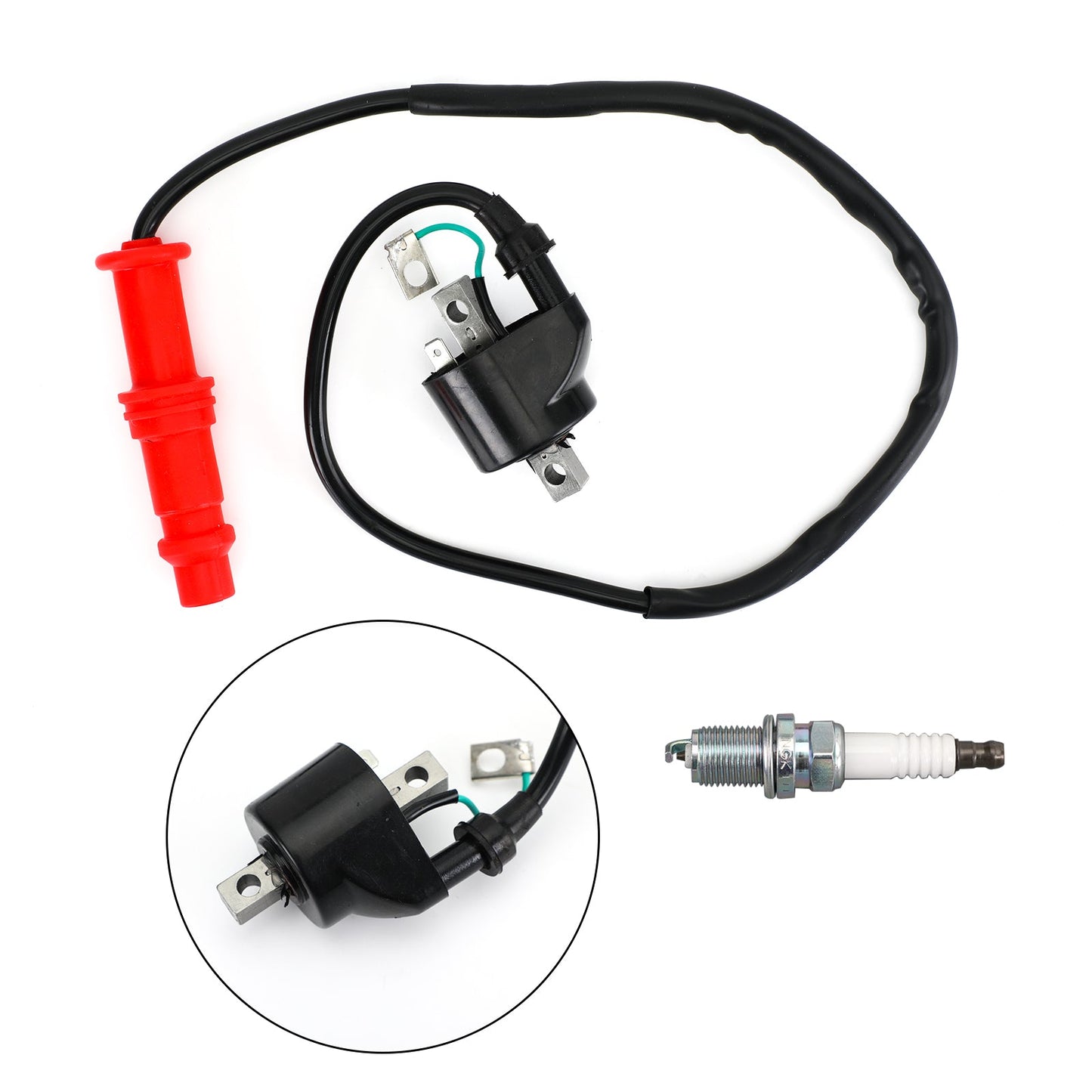 Ignition Coil & Spark Plug for Polaris Sportsman 500 1996-2002 3085228 3085227
