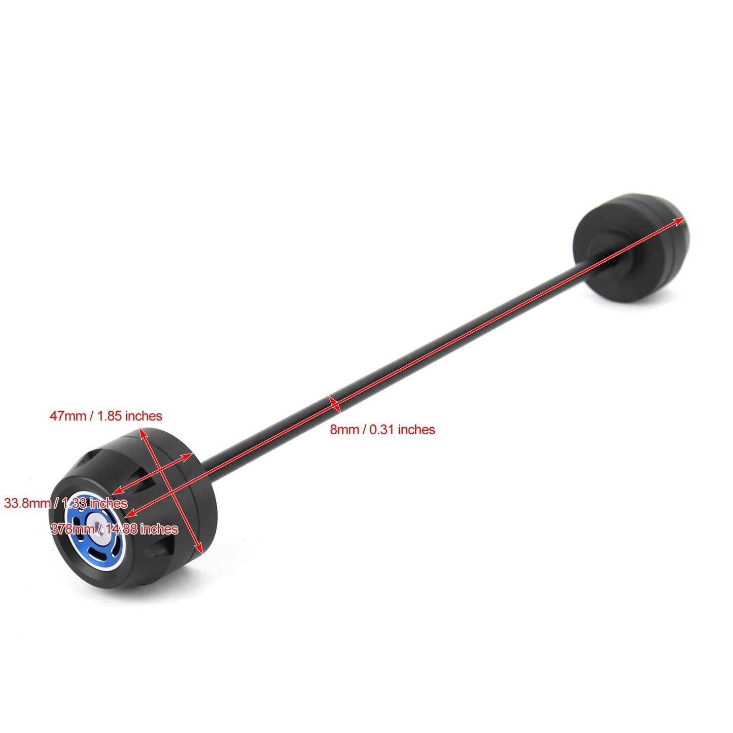 FRONT + REAR Axle Fork Wheel Slider Blue Fit for BMW F900 R / F900 XR 2020