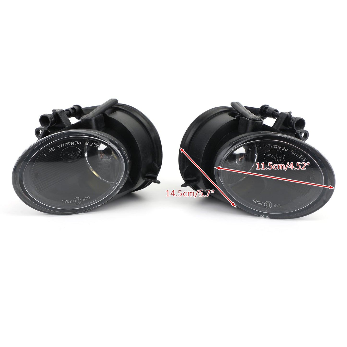Pair Fog Driving Light Lamp Left + Right Fit For AUDI TT 06-14 BLK