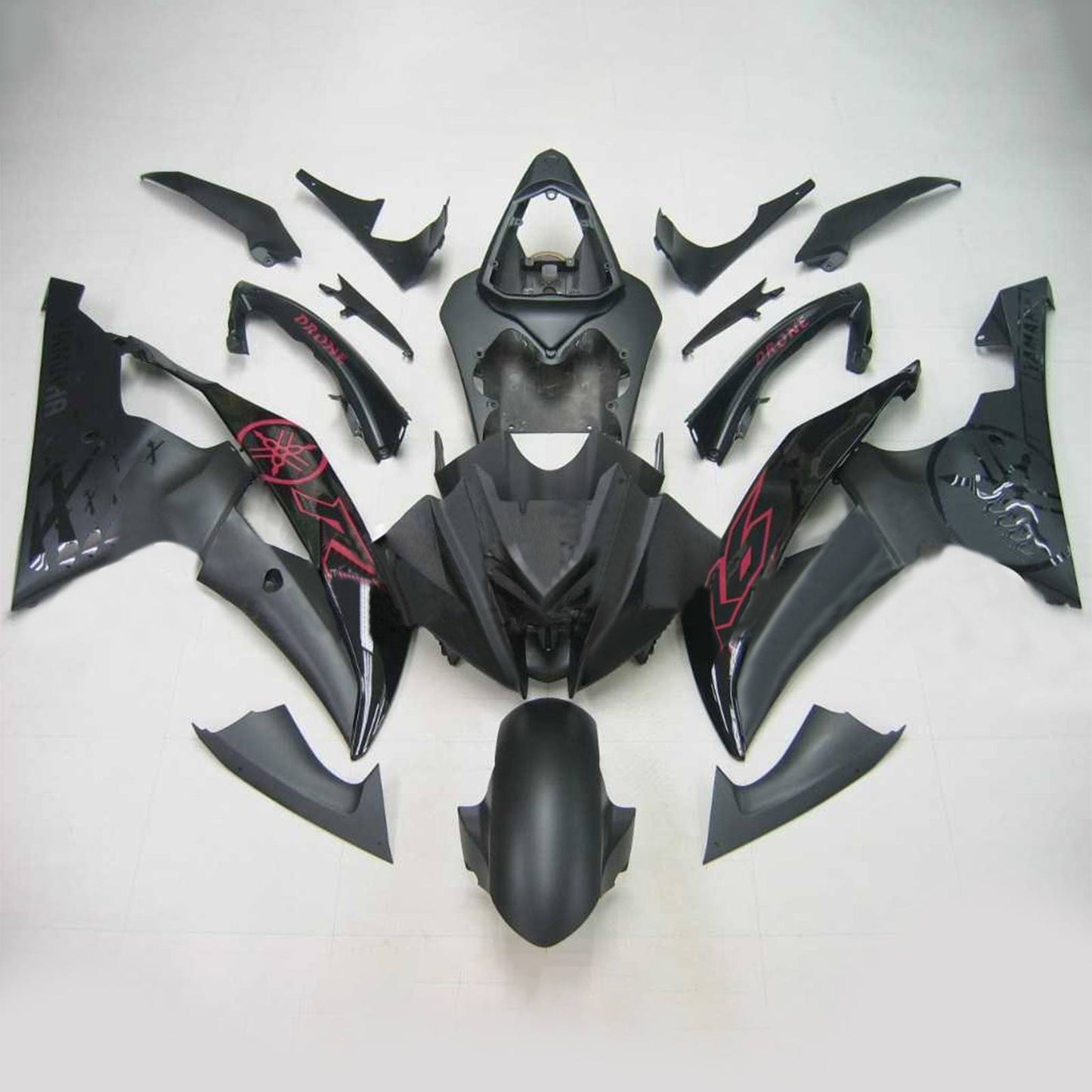 2008-2016 Yamaha YZF 600 R6 Amotopart Injection Fairing Kit Bodywork Plastic ABS #114