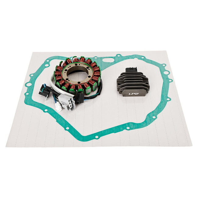 Suzuki LTF 400F King Quad 2008-2009 Magneto Stator + Voltage Rectifier + Gasket Fedex Express