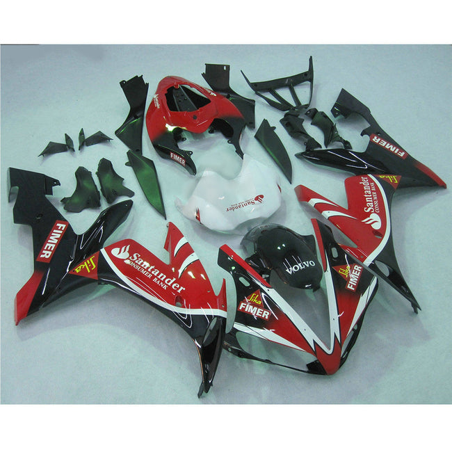 2004-2006 YAMAHA YZF R1 YZF-R1 Red Black Amotopart Injection Fairing Bodywork #26