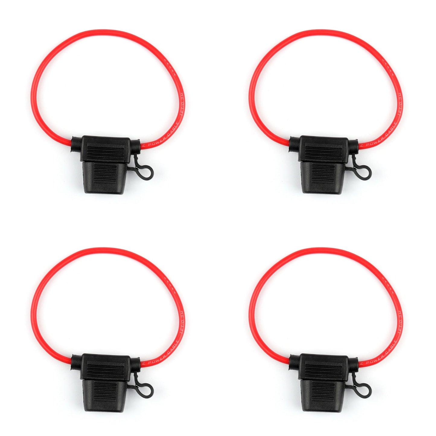 1Pcs Mini Blade Fuse Holder Waterproof 12AWG In-Line Wire Cable For Car/Boat