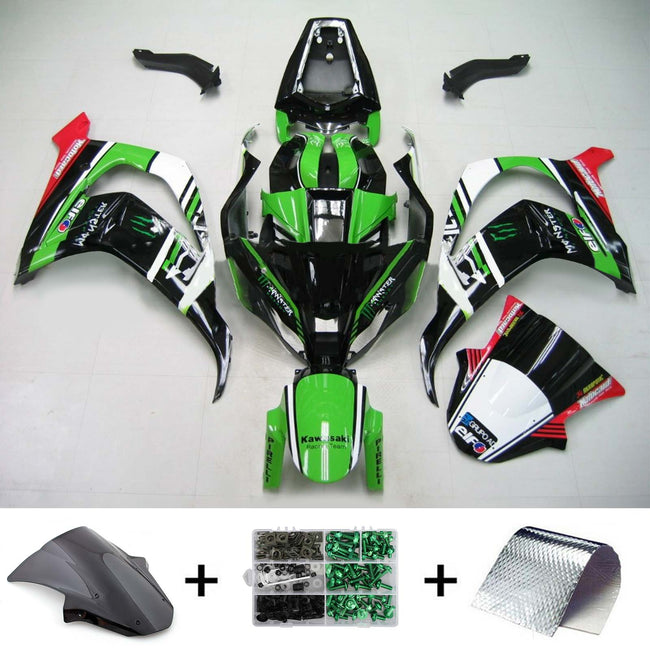 2011-2015 Kawasaki ZX10R Amotopart Injection Fairing Kit Bodywork Plastic ABS #113