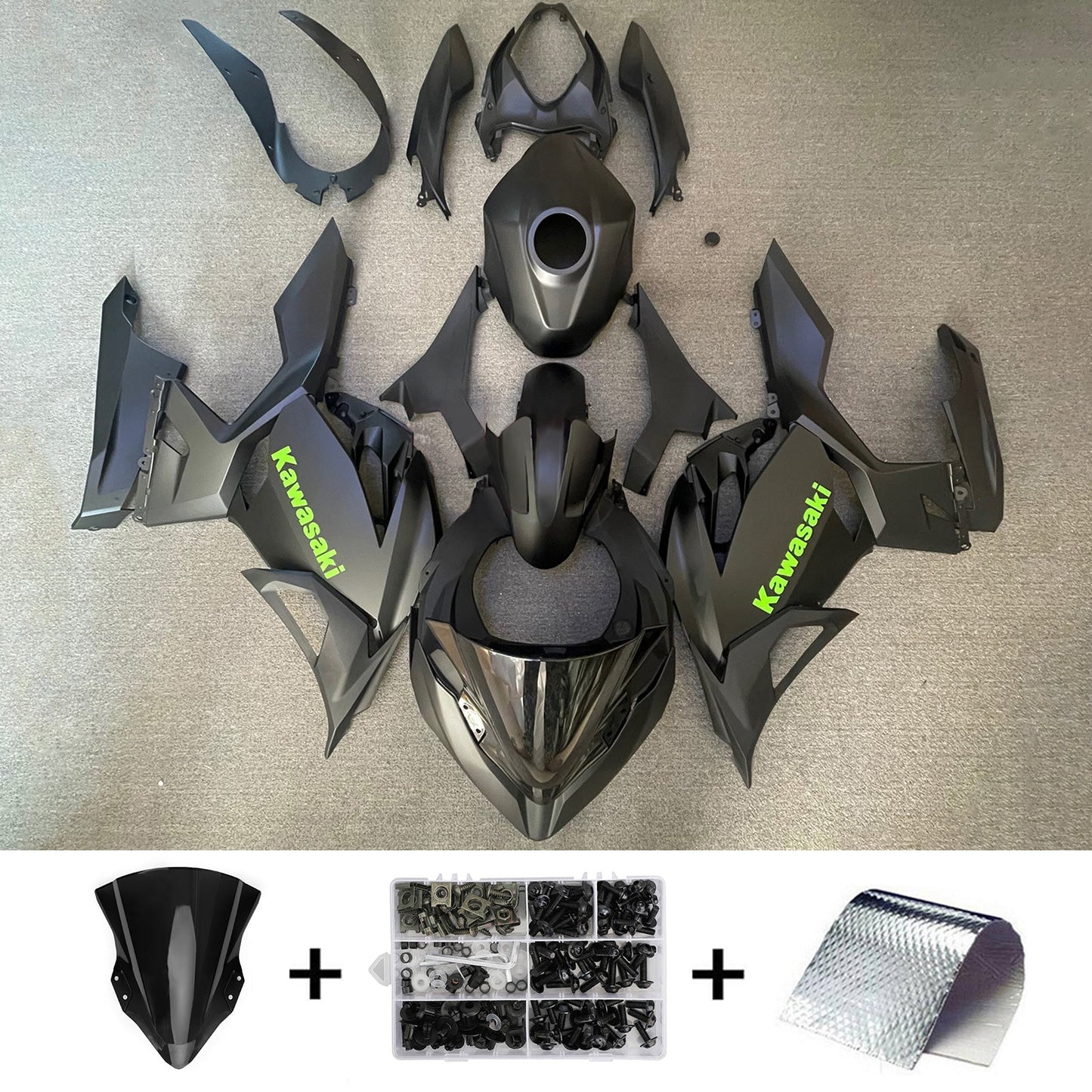 2018-2023=4 Kawasaki EX400 Ninja400 Fairing Kit Bodywork Plastic ABS