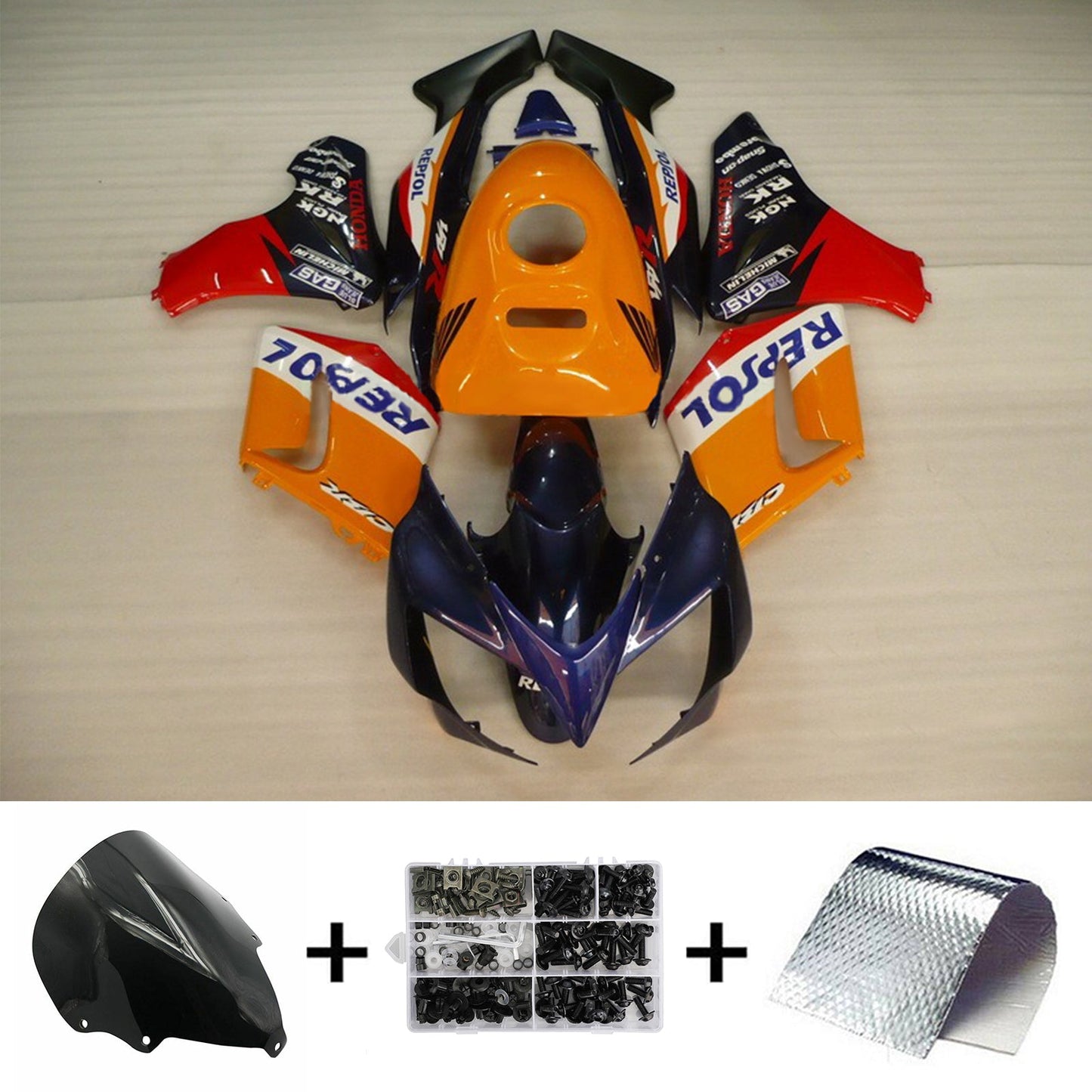 2002-2006 Honda CBR125R Amotopart Injection Fairing Kit Bodywork Plastic ABS #101