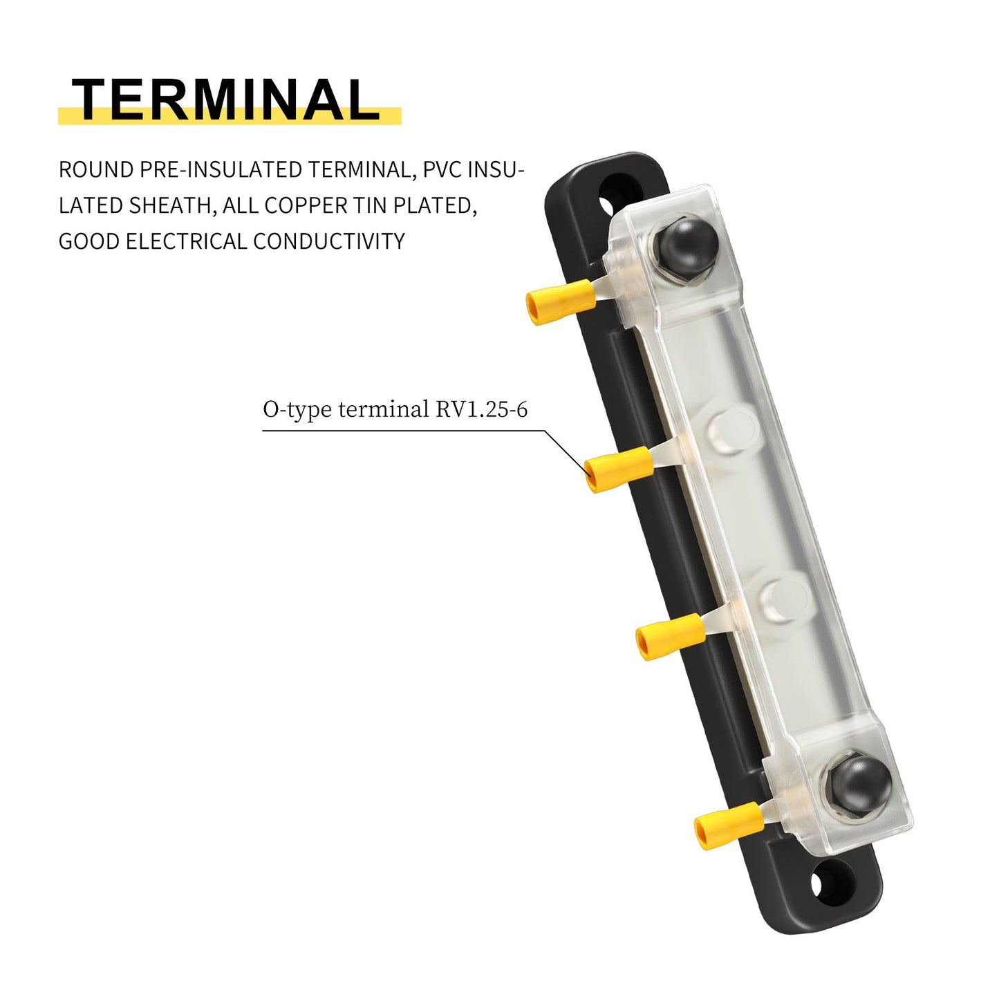 2/4/6/12 Way Dual-row Car Bus Bar Block Distribution Terminal For Auto Marine