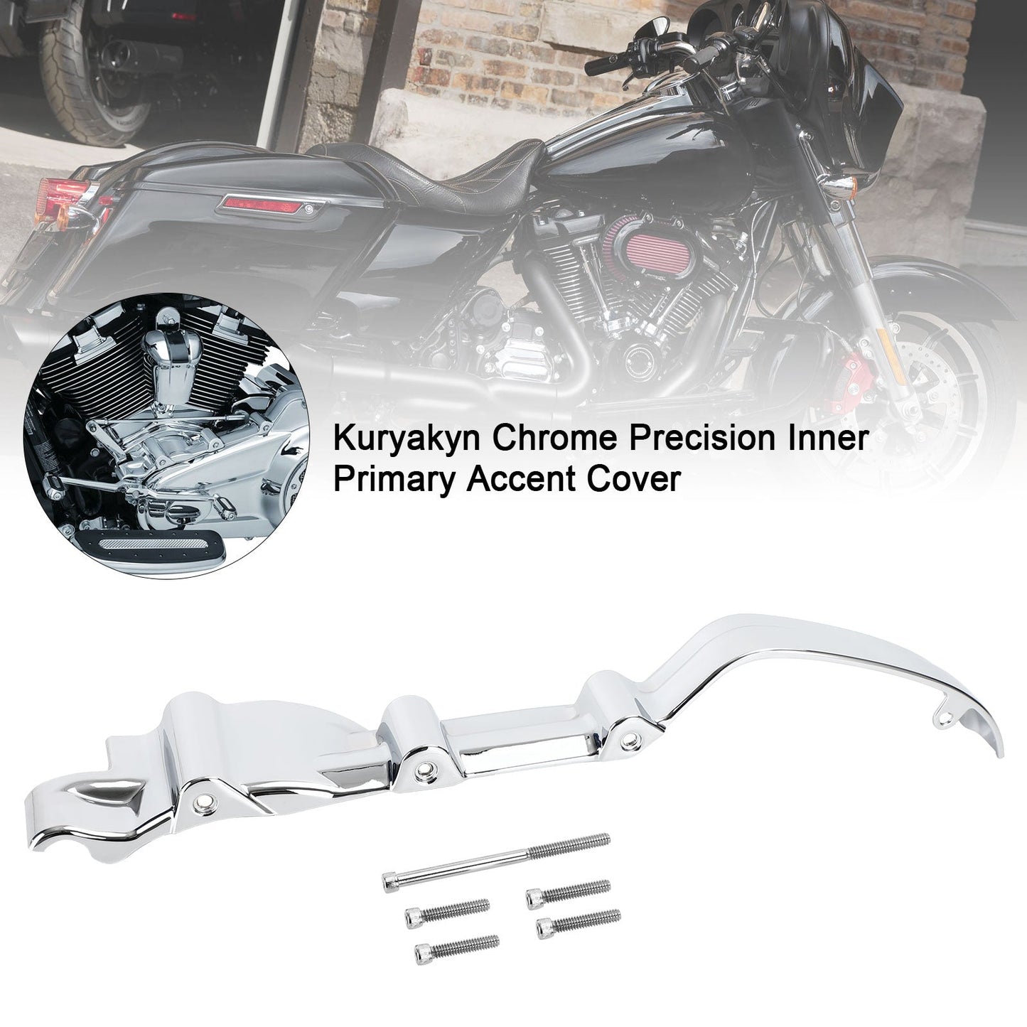 Kuryakyn Chrome Precision Inner Primary Accent Cover For Milwaukee M8 2017-2020