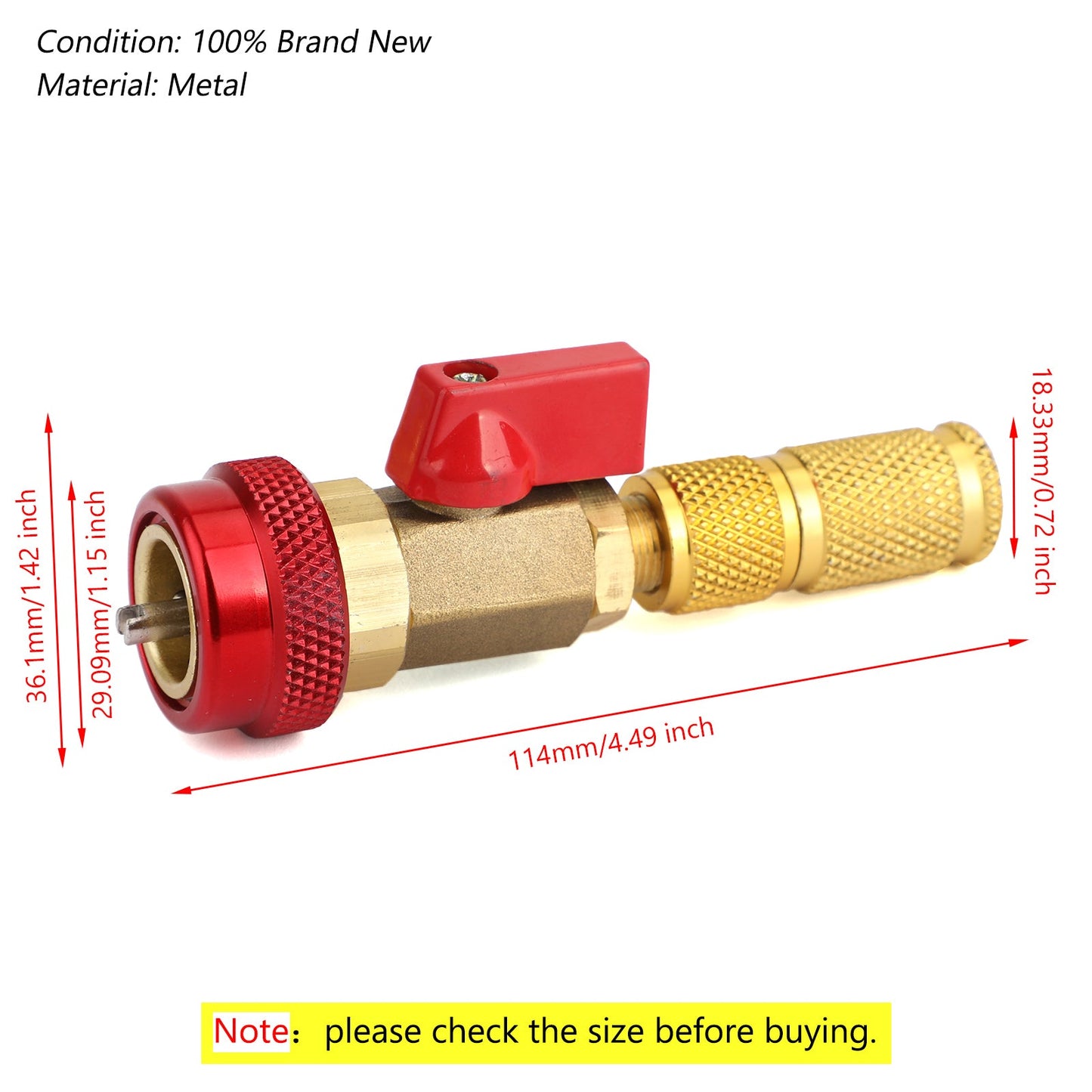 R134A R12 HVAC AC Valve Core High & Low Pressure Quick Remover Install Tool