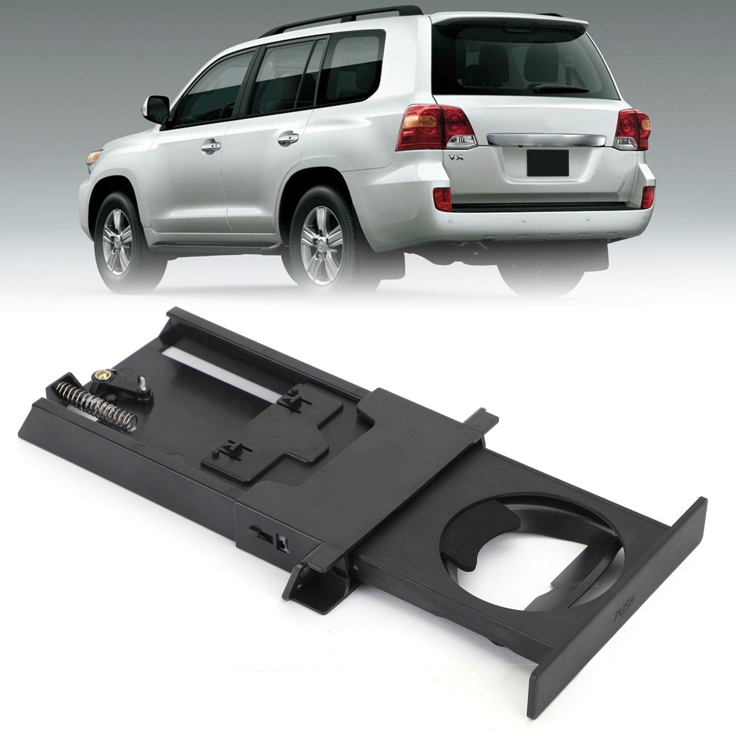 Black Dash Console Cup Holder For Toyota 1995-97 Land Cruiser LX450 55620-60010