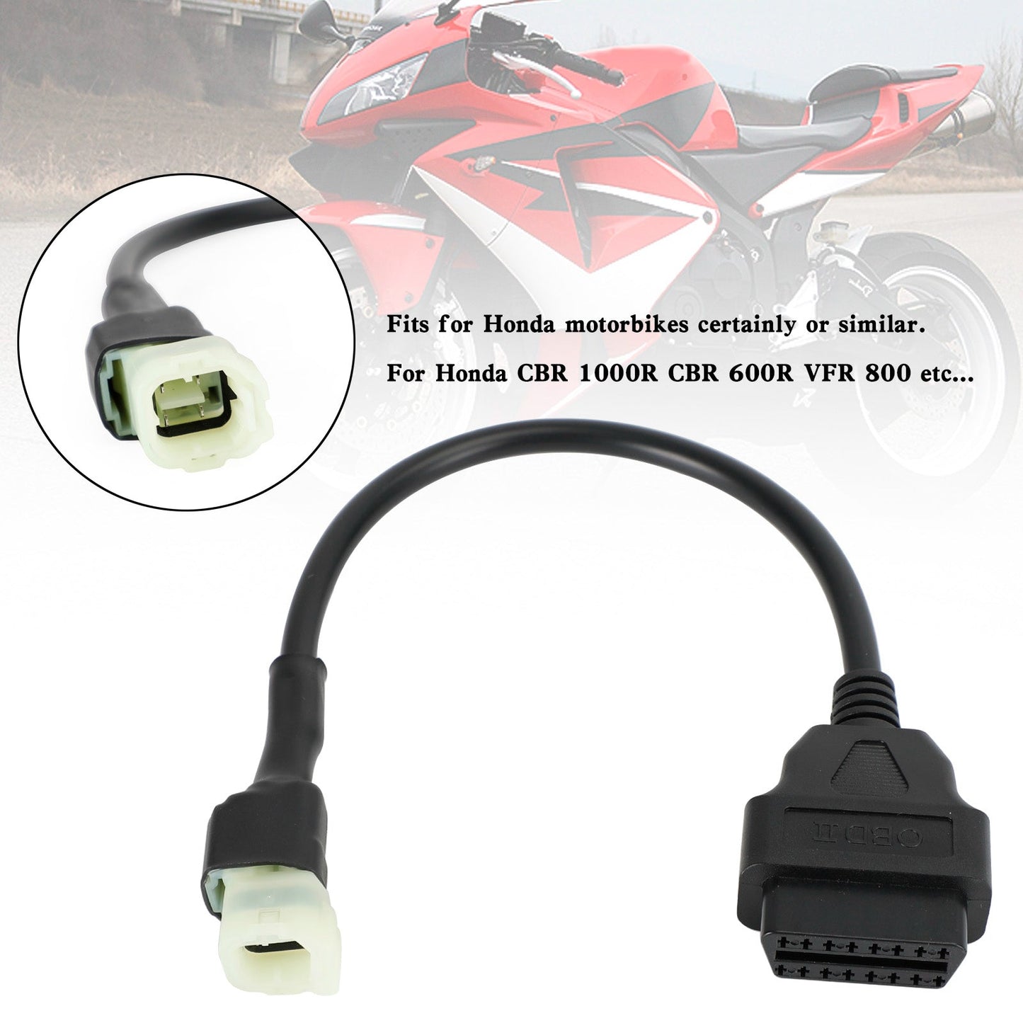 4 Pin to 16 Pin OBD2 Moto Diagnostic Adapter Cable for Honda CBR 1000R CBR 600R