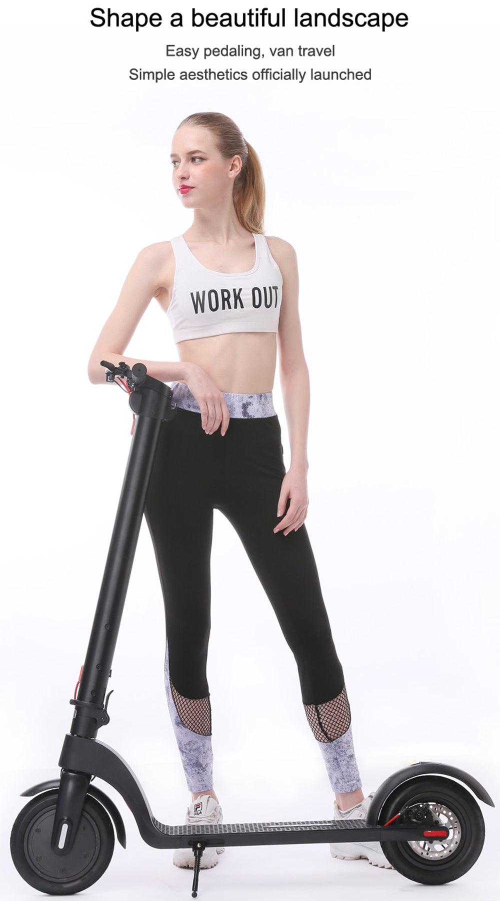 8.5" Folding Electric Scooter 350W 45KM Range For Adult City Commute