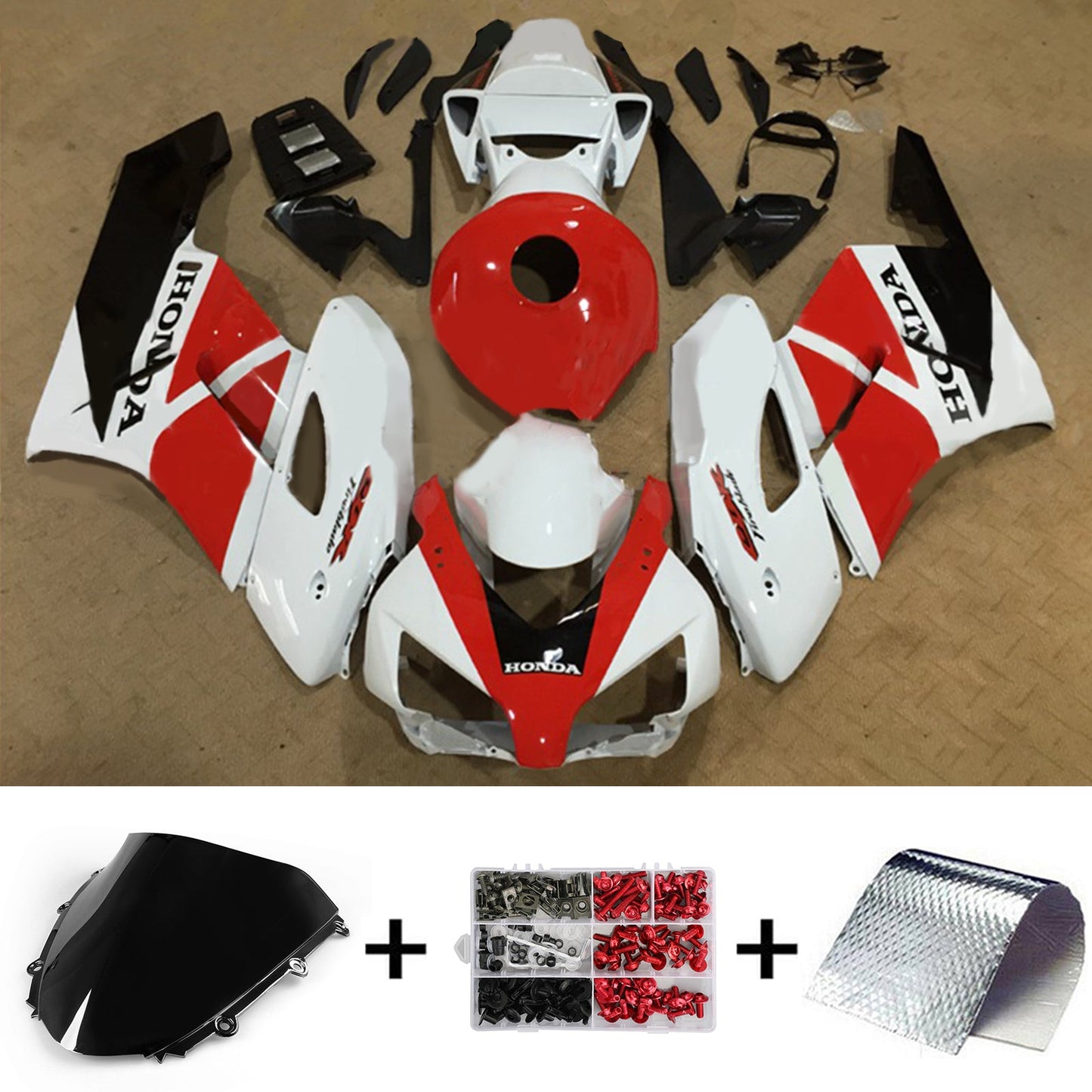 2004-2005 Honda CBR1000RR Injection Fairing Kit Bodywork Plastic ABS#189