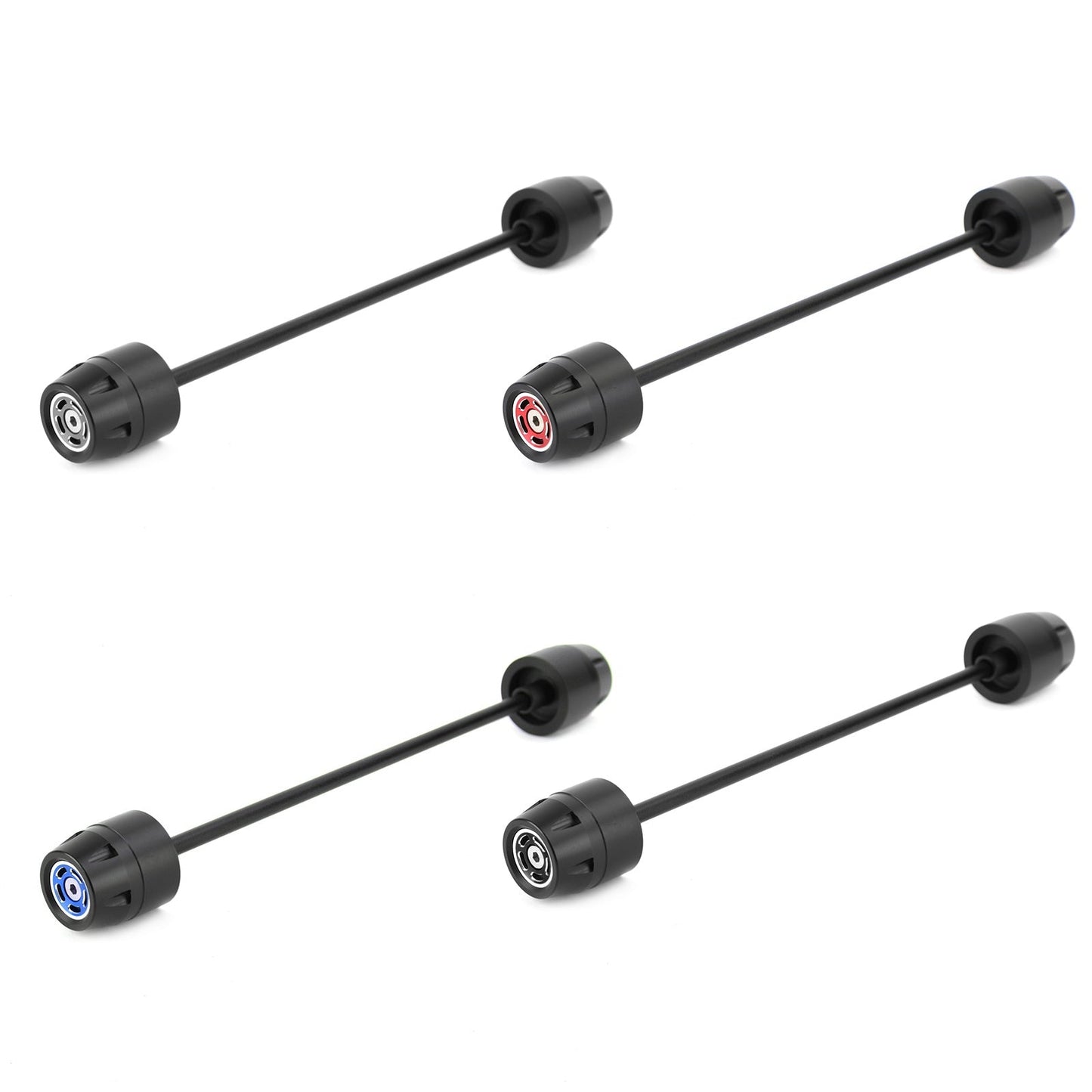 Rear Axle Fork Sliders Crash Bobbins Black Fit for Ducati Scrambler All Models
