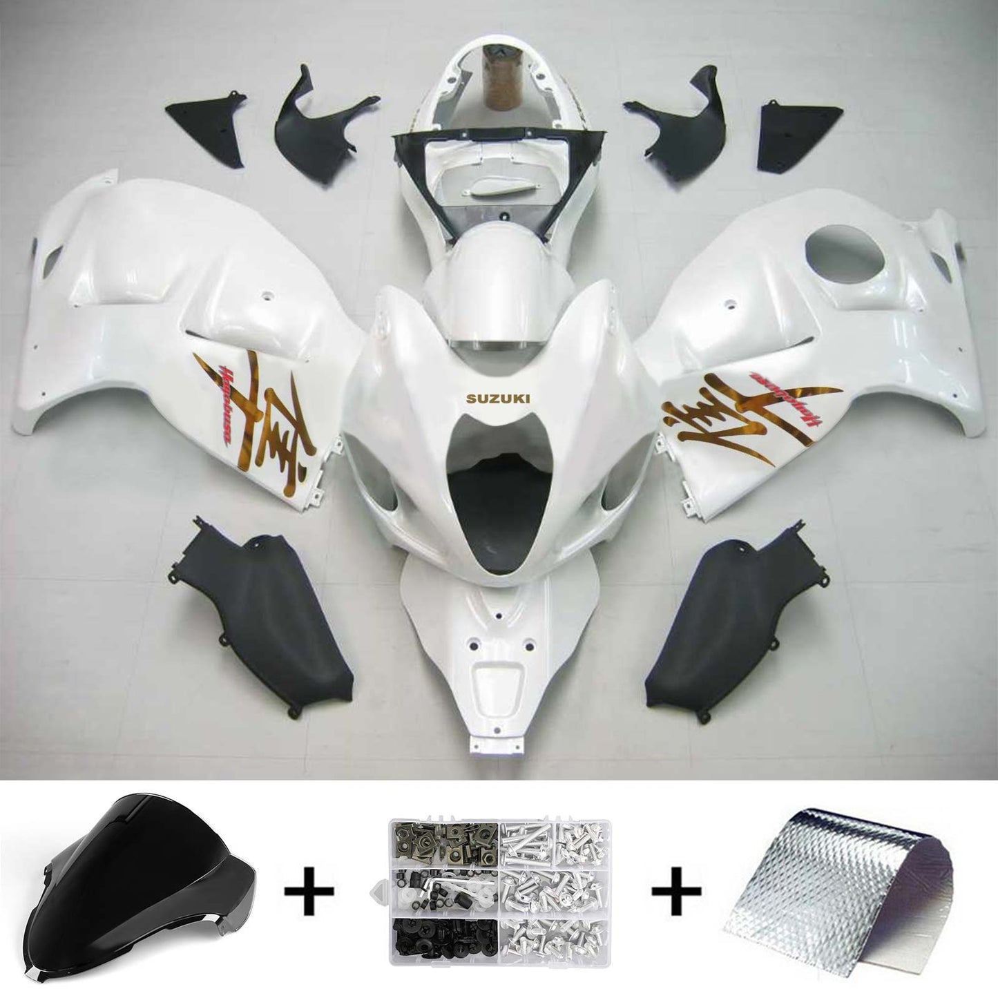 1999-2007 Suzuki Hayabusa GSX1300 Amotopart Injection Fairing Kit Bodywork Plastic ABS #128