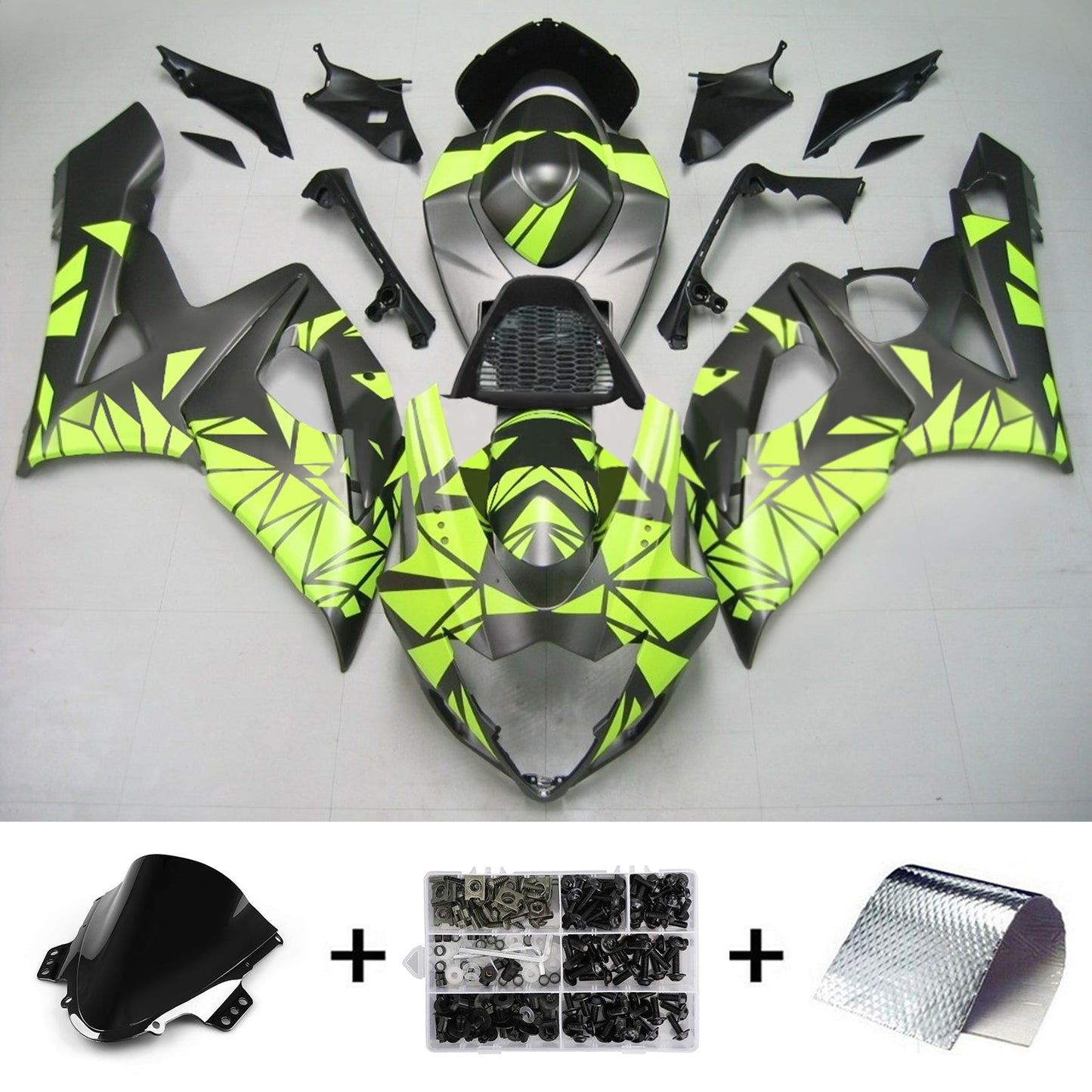 2005-2006 Suzuki GSXR1000 K5 Amotopart Injection Fairing Kit Bodywork Plastic ABS #150