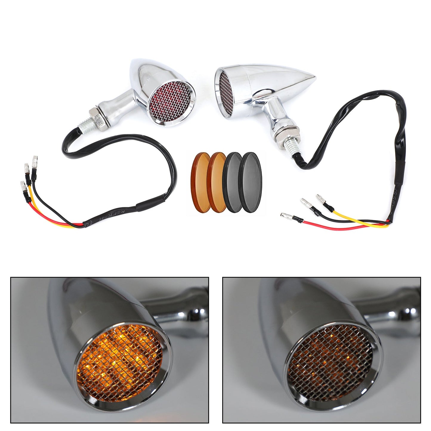 M10 Universal Motorcycle Turn Signal Light Indicators Blinker Lamp