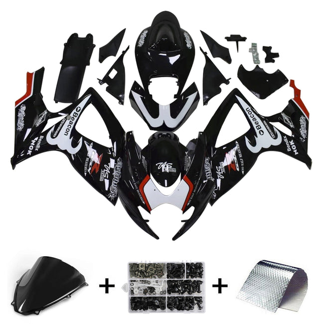 2006-2007 Suzuki GSXR 600/750 K6 Injection Fairing Kit Bodywork Plastic ABS