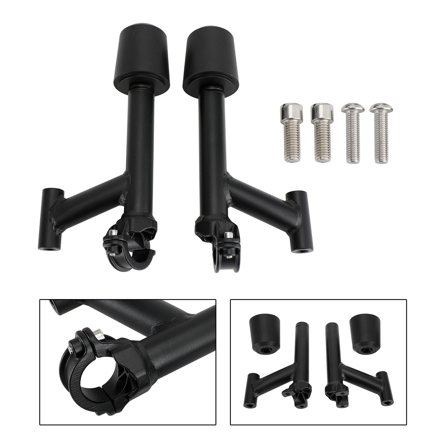 Rc390 Rc 390 2022-2023 Aluminum Frame Crash Sliders Protection Black