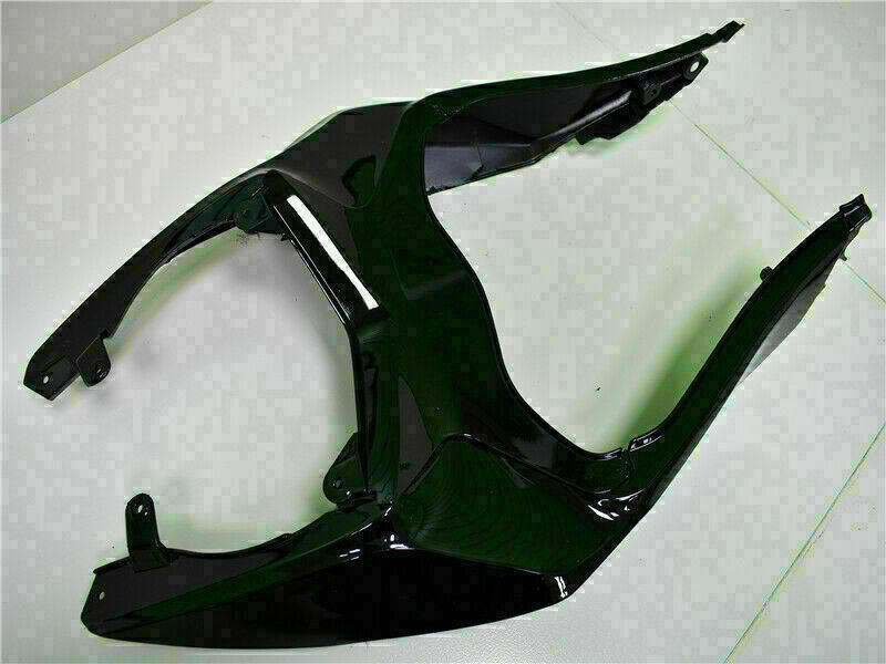 2013-2018 Kawasaki Zx6R Amotopart Fairing Glossy Black Injection Plastic Kit