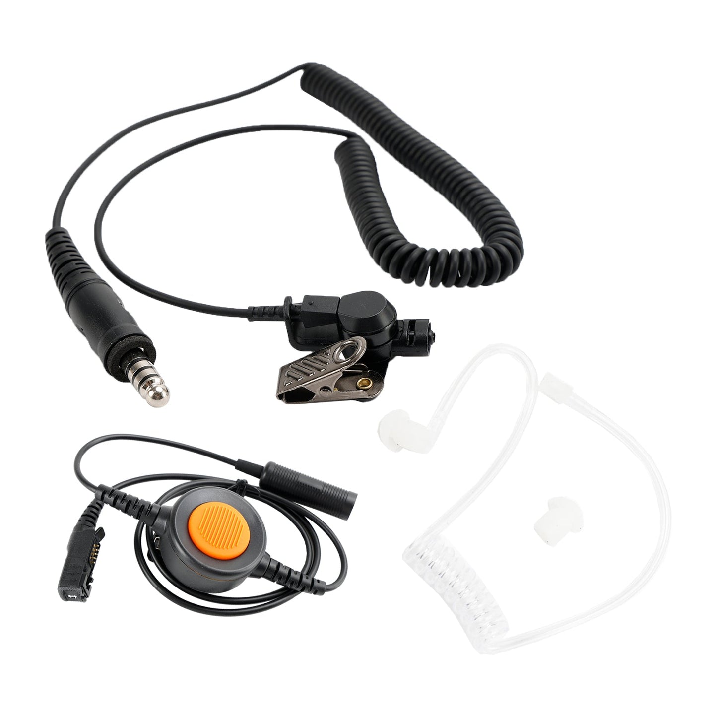 For IMTP3100 MTP3150 MTP3250 6Pin U94 PTT 7.1-A3 Single Transparent Tube Headset