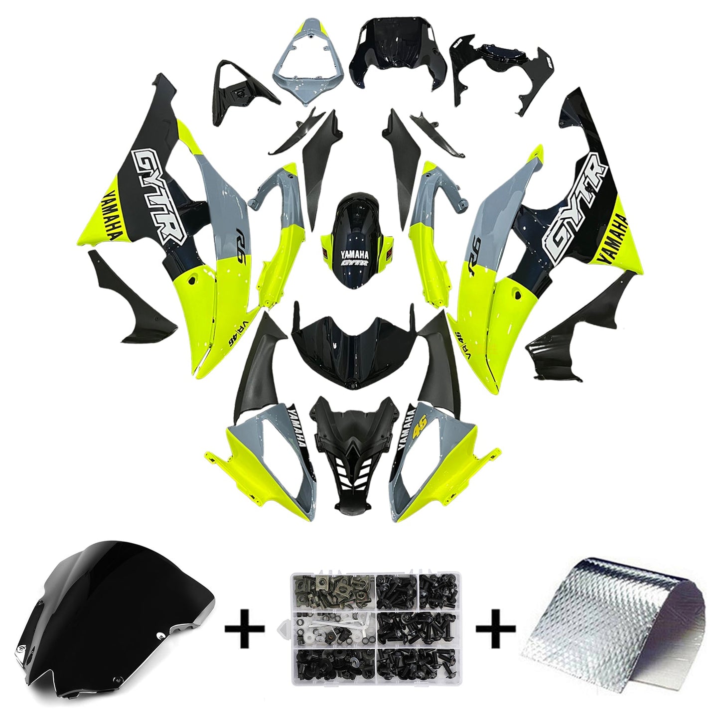 2008-2016 Yamaha YZF 600 R6 Fairing Kit Bodywork Plastic ABS