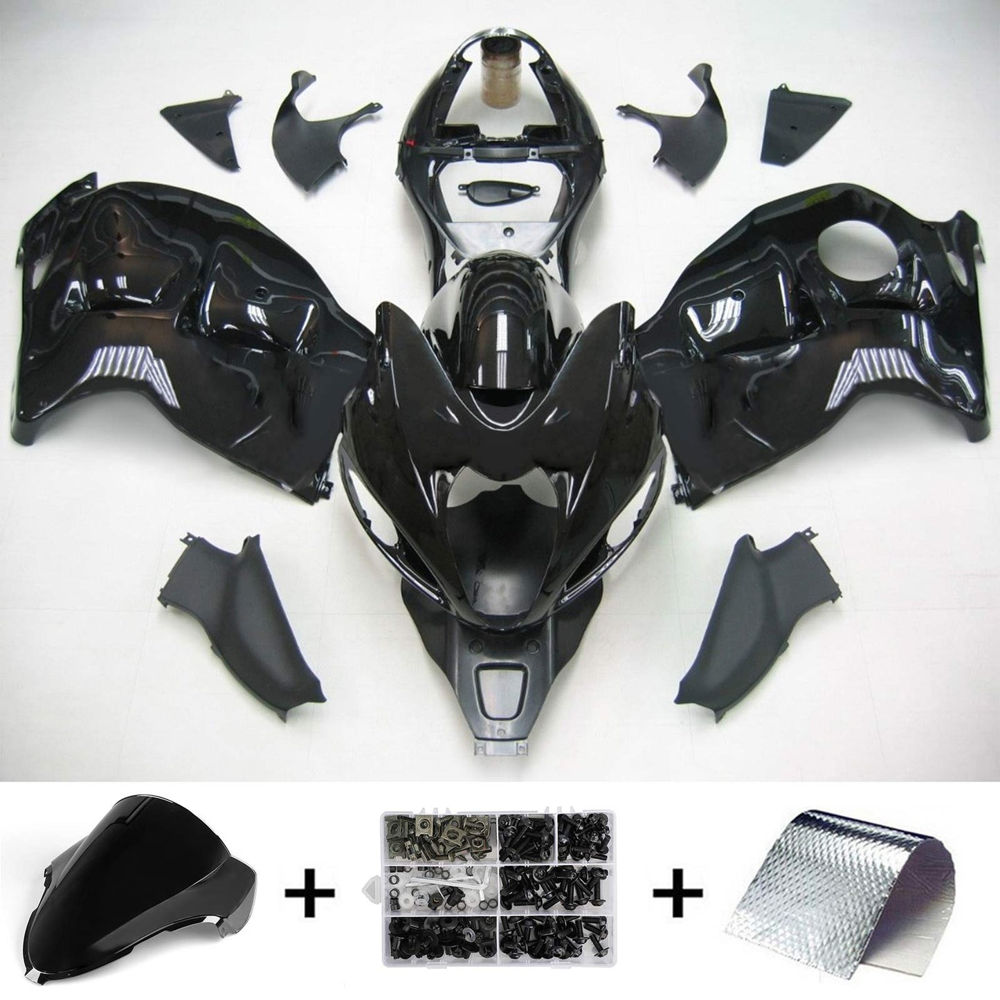 1999-2007 Suzuki Hayabusa GSX1300 Amotopart Injection Fairing Kit Bodywork Plastic ABS #102