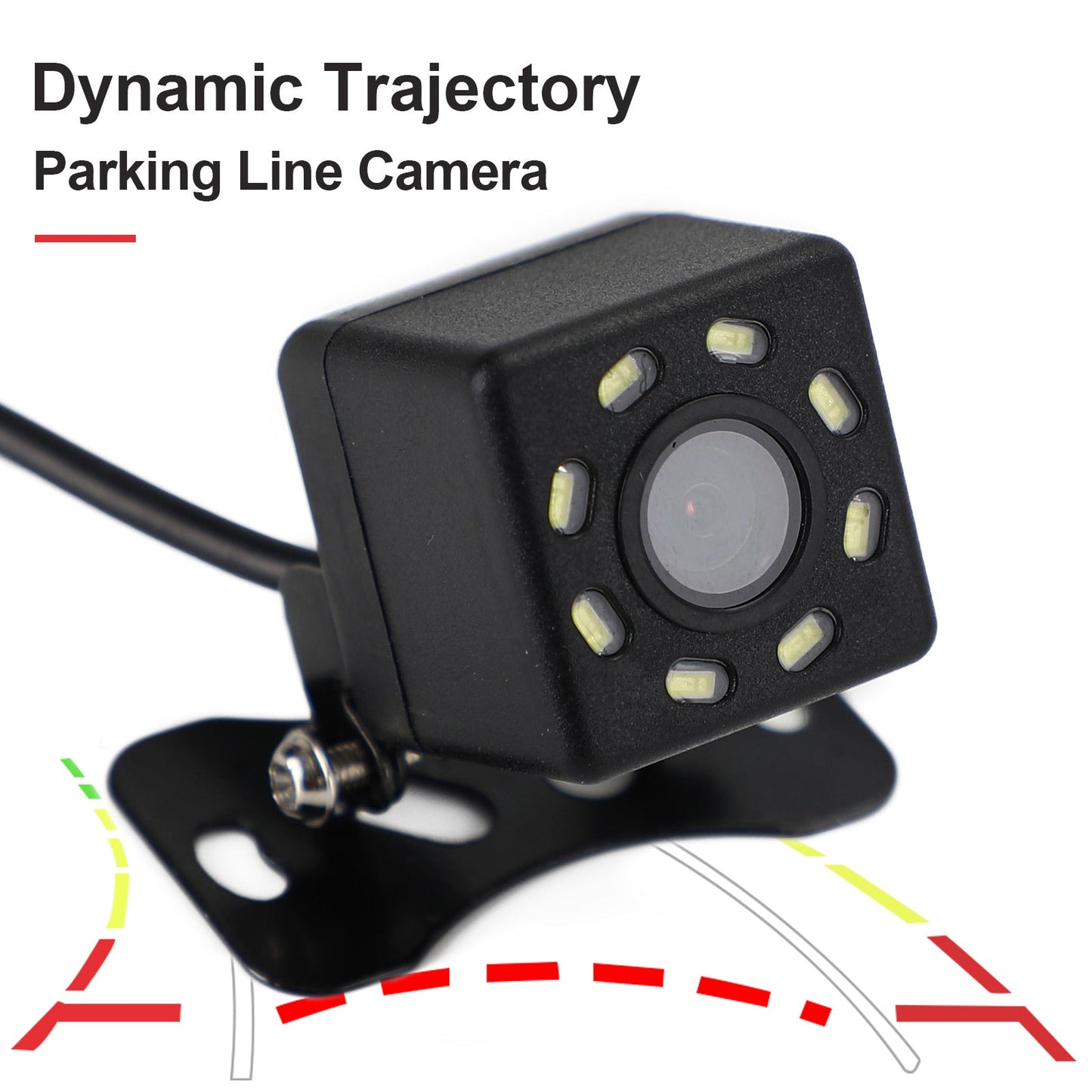 8LED Dynamic Trajectory Parking Line Truck Reversing Image Camera Night Vision