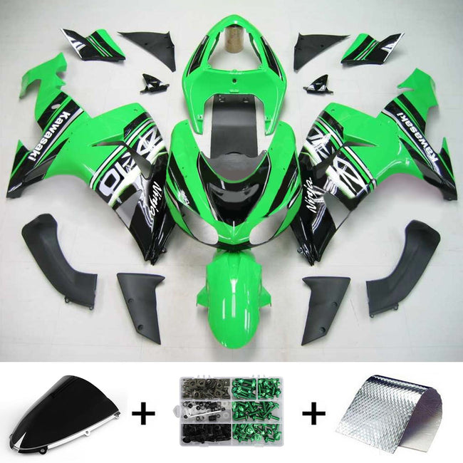 2006-2007 Kawasaki ZX10R Amotopart Injection Fairing Kit Bodywork Plastic ABS #114