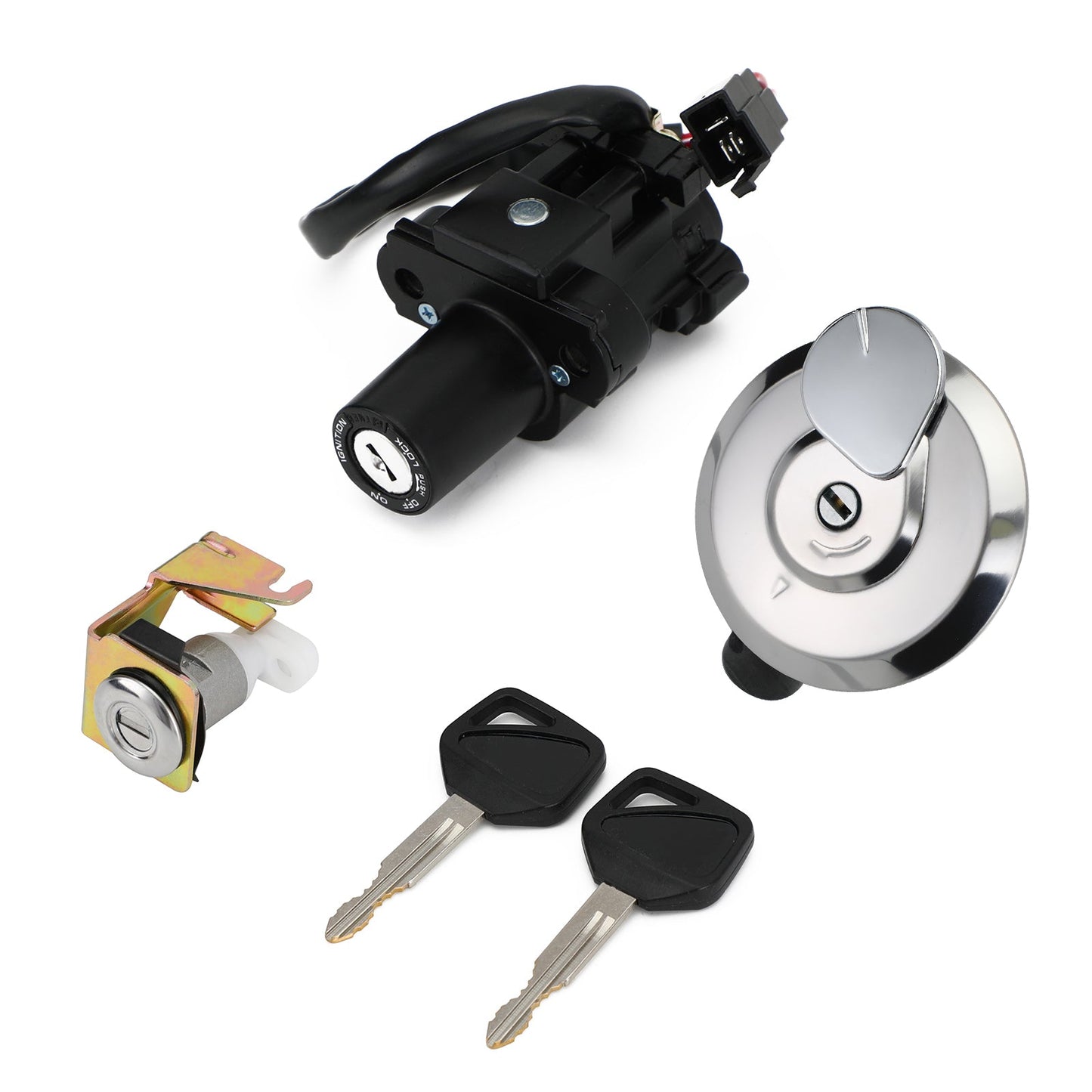 Ignition Switch Fuel Gas Cap Seat Lock Set Keys For Honda XL125V Varadero 01-06