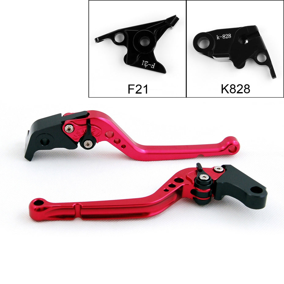 Long Brake Clutch Levers Fit Z750 2007-2012 Z800 2013-2014 Black