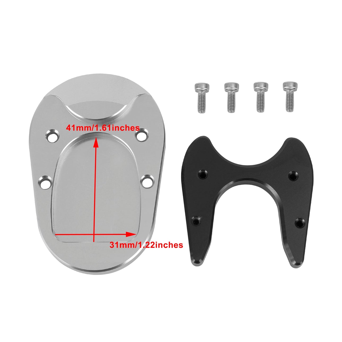 Kickstand Enlarge Plate Pad fit for Vespa GTS300 2013?2020