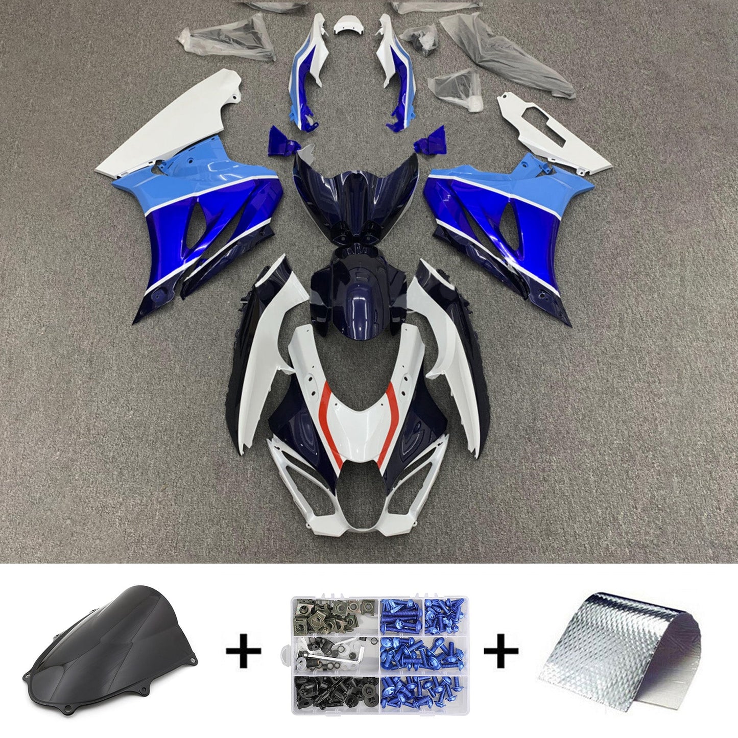 2017-2024 Suzuki GSXR1000 K17 Injection Fairing Kit Bodywork Plastic ABS #101