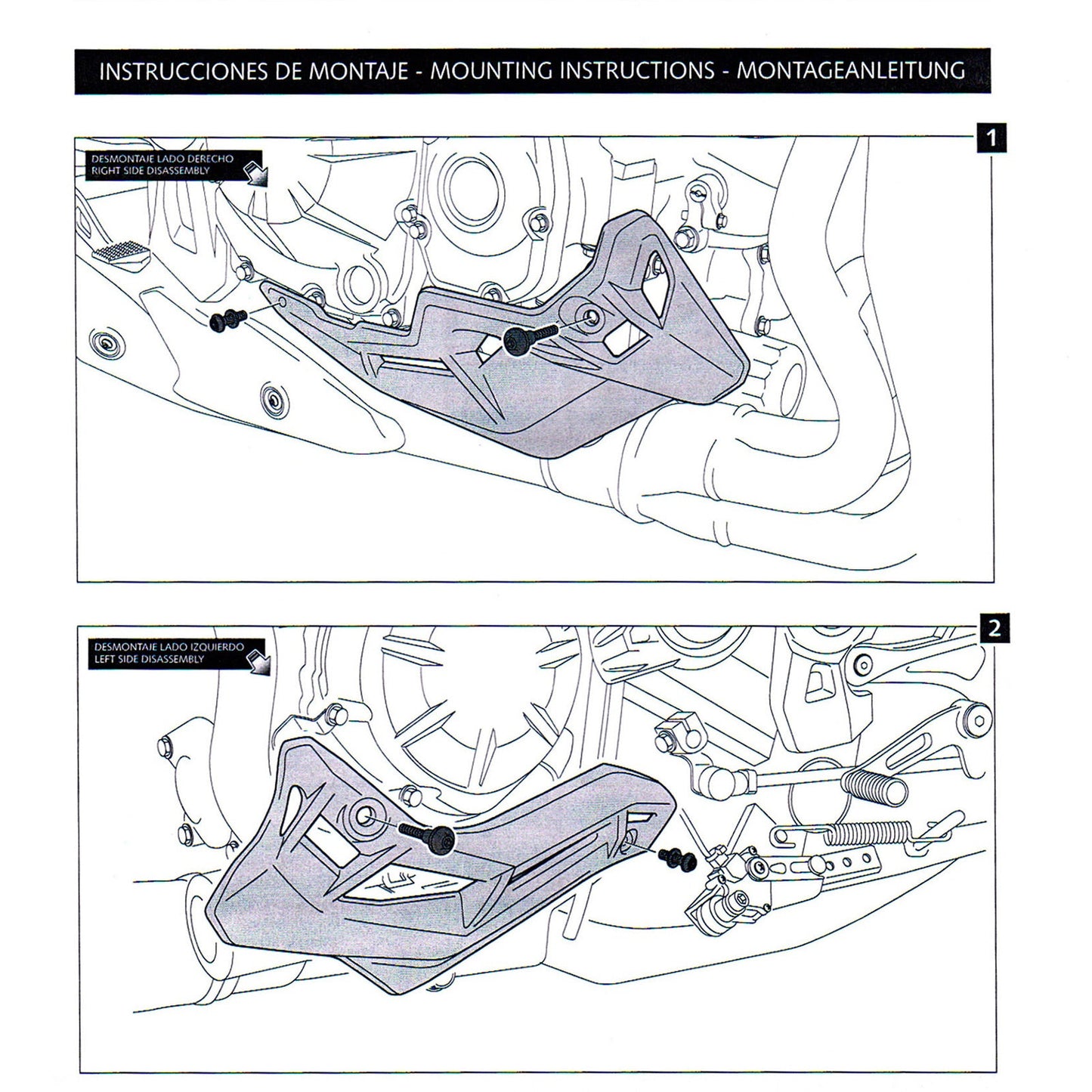 Lower Fairing Panel Cover For Kawasaki Z900 2017-2019 Z900 ABS 2017-2018 CBN