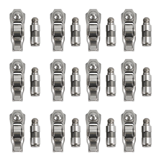 12PCS Rocker Arms & 12PCS Valve Lifters Kit For Chrysler Dodge Jeep Ram 3.6L