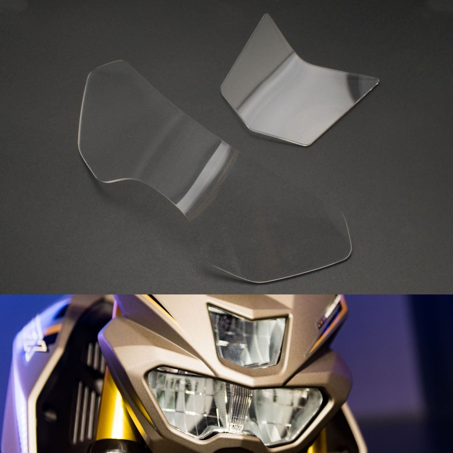 Front Headlight Lens Protection Cover Clear Fit For Yamaha Mt-15 M-Slaz 16-18