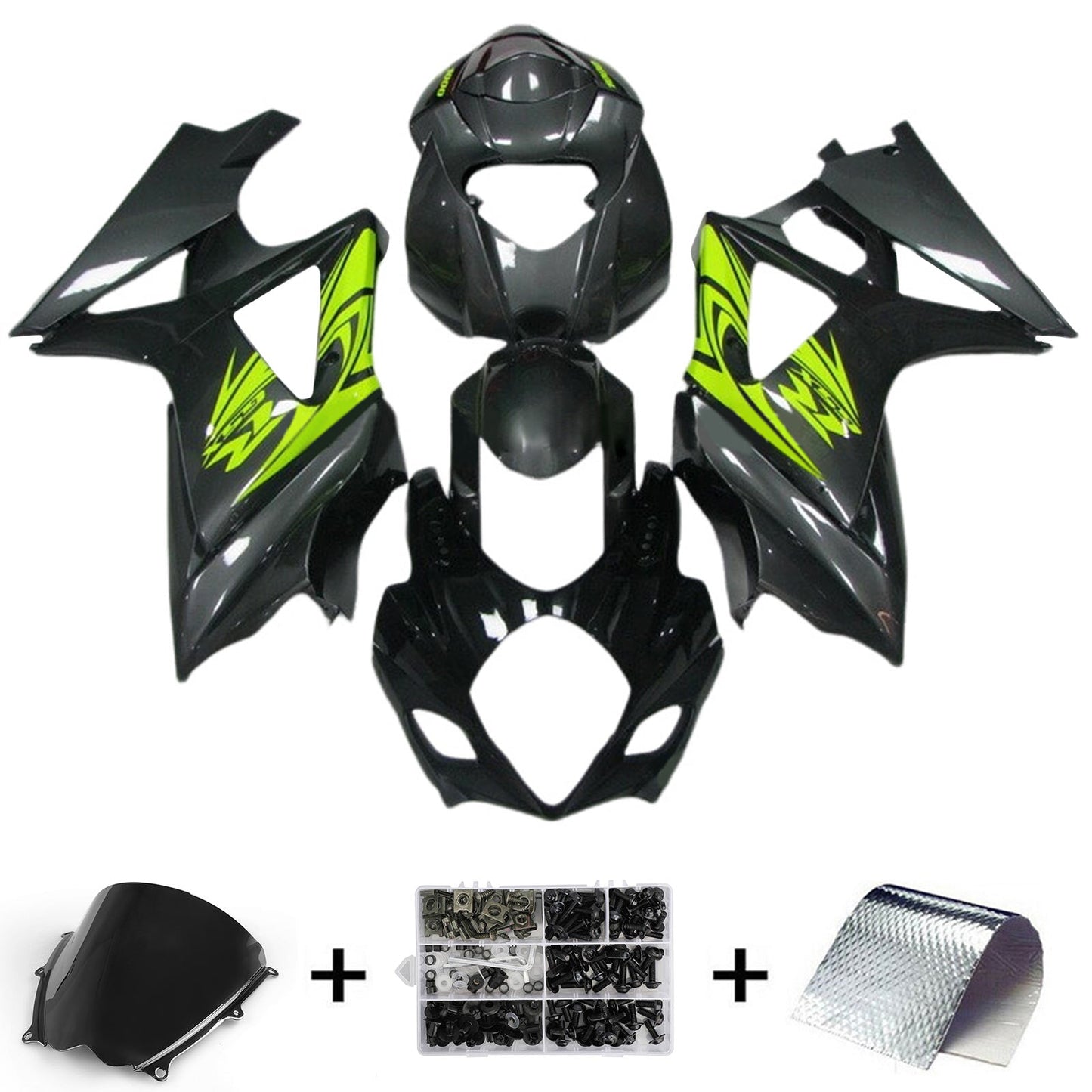 2007-2008 Suzuki GSXR1000 K7 Fairing Kit Bodywork Plastic ABS