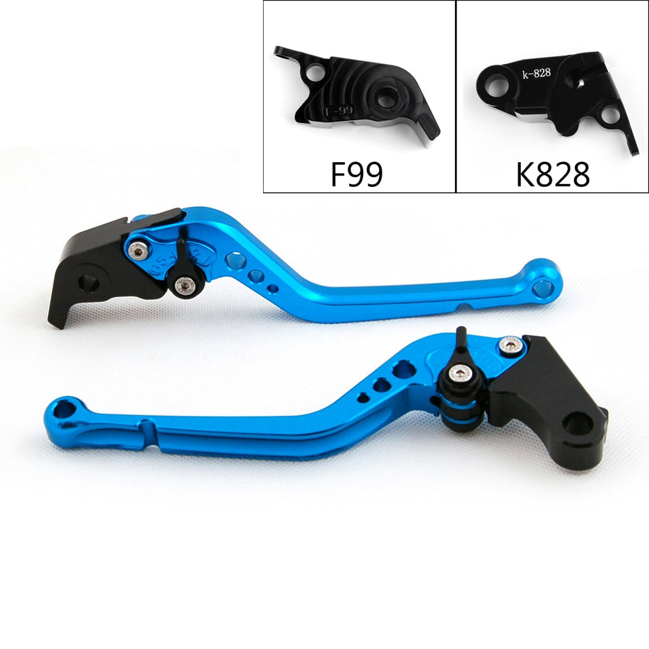 Long Brake Clutch Levers For Kawasaki ZX10R / RR / KRT 2016-2017 Black