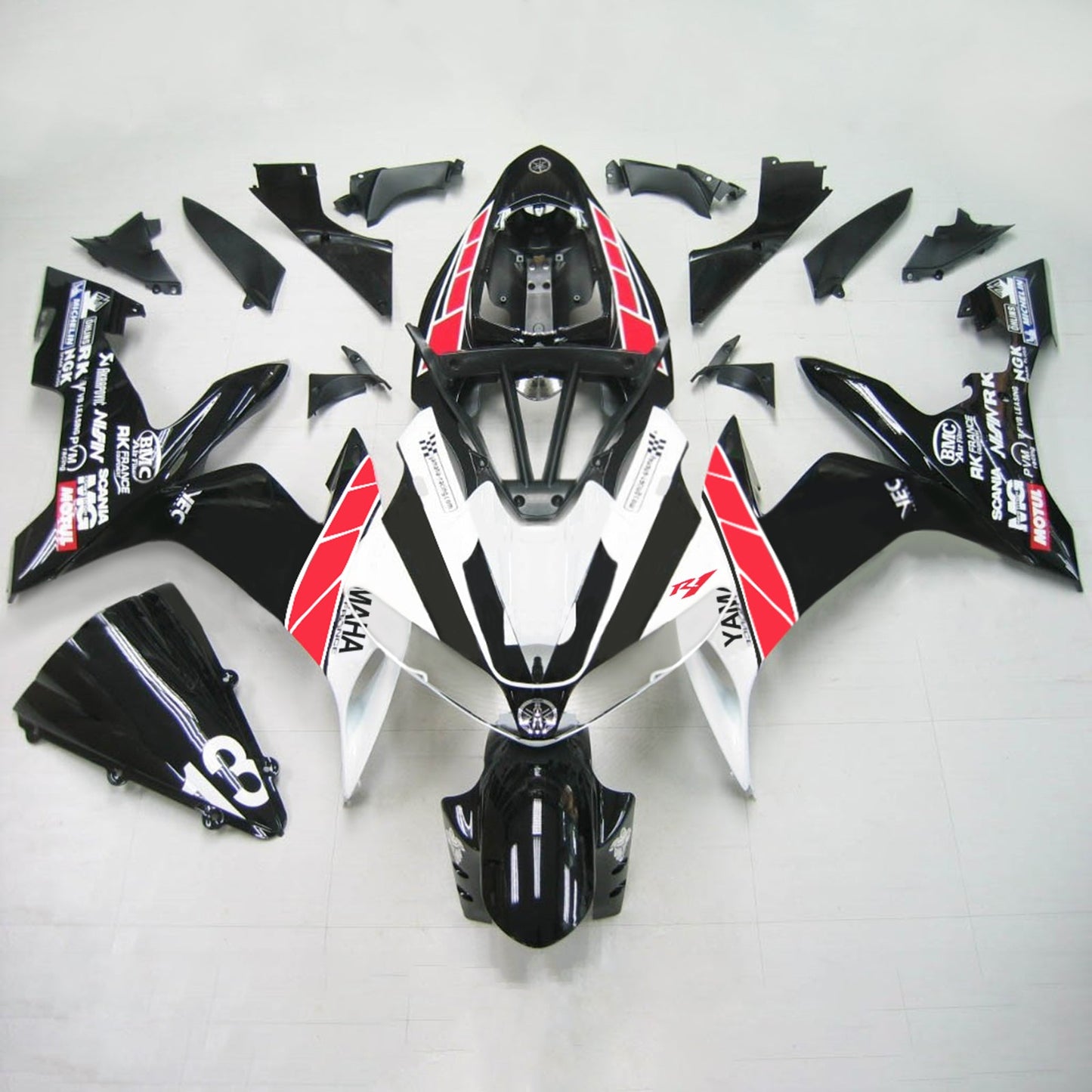 2004-2006 Yamaha YZF 1000 R1 Injection Fairing Kit Bodywork Plastic ABS #136