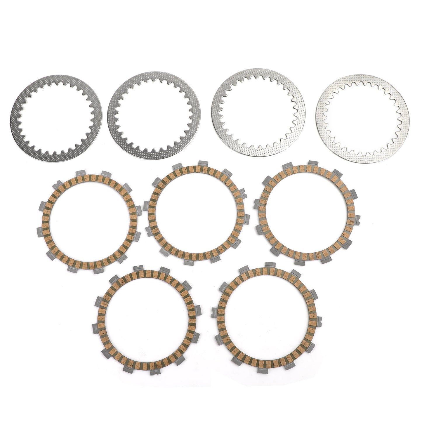 Clutch Plate Kit - Friction & Steel Plates For Kawasaki KLX125 A1/A2/A3/A6F KLX125 L (B1/B2/B3/B6F) 2003-2006