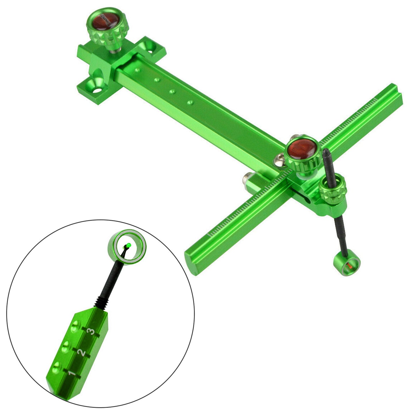 6" Archery Recurve Bow Sight Adjustable Hunting Shooting