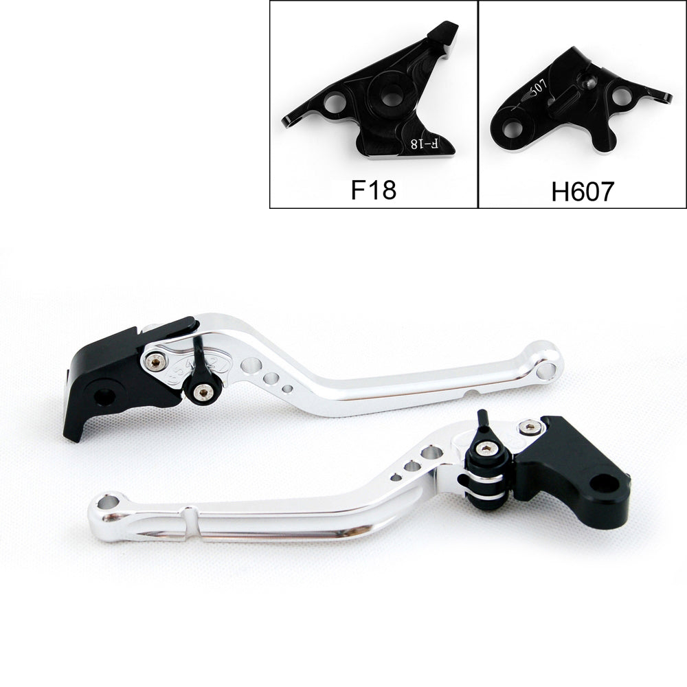 Long Brake Clutch Levers For Honda 07-13 CBR600F 11-13 CBF600/SA Black