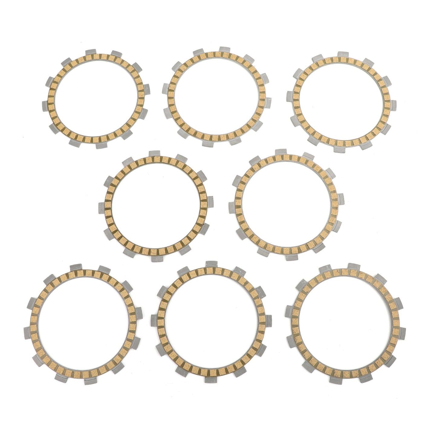 Clutch Plate Kit - Friction Plates For Yamaha YZ125 E/F/G/H/J/K/L/M/N/P/R/S/T/V/W/X/Y 1993-2018