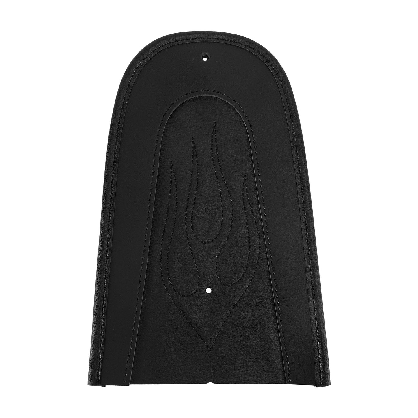 Black PU Leather Flame Stitch Solo Seat Rear Fender Bib For Sportster 1200 883