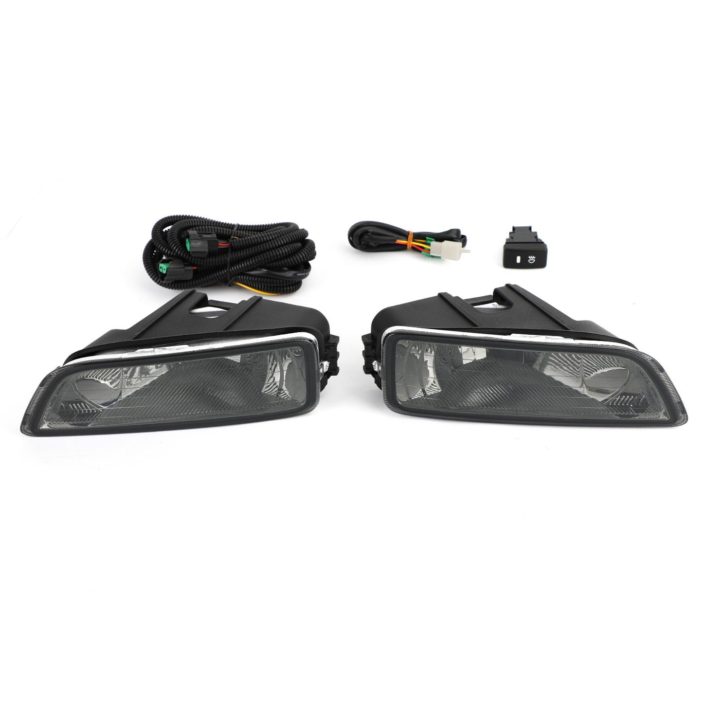 Black Lens Fog Lights + Switch For 2003-2007 Honda Accord / 2004-2008 Acura TL
