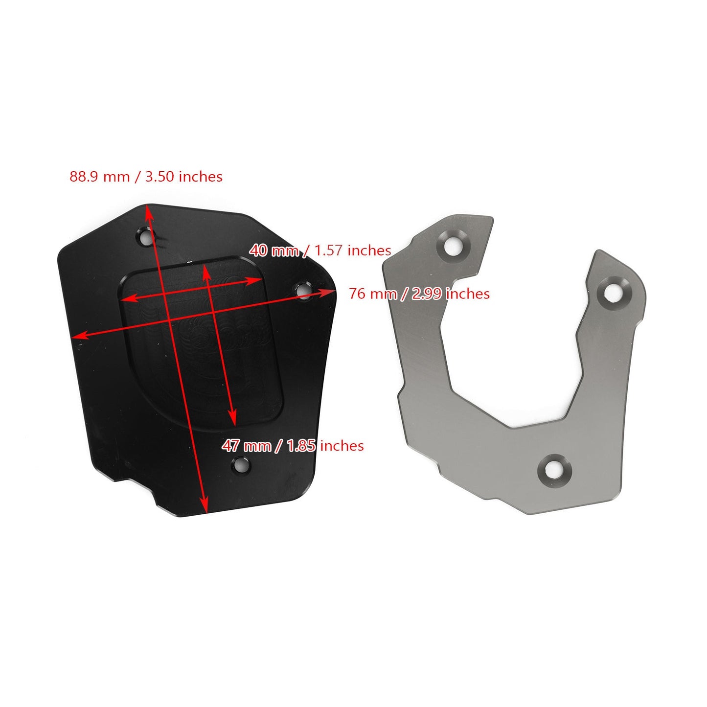 Motorcycle Kickstand Enlarge Plate Pad fit for BMW F800GS 2008-2018